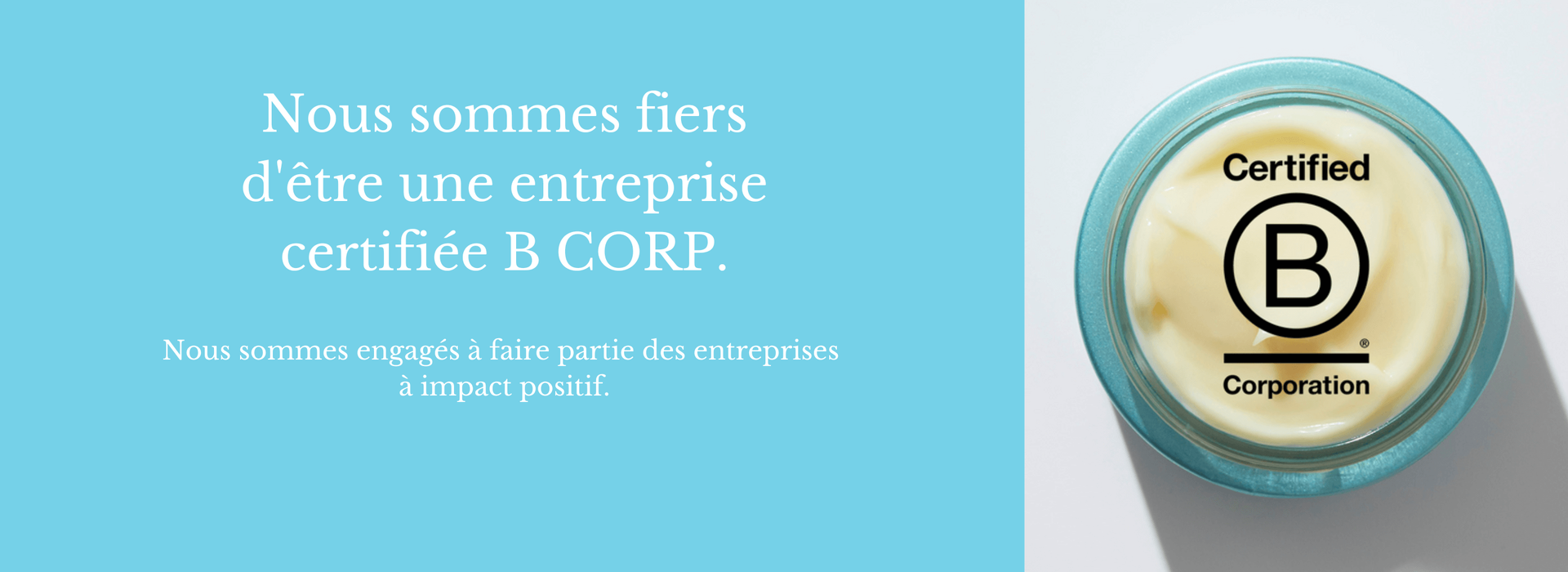 Nous sommes engagés à faire des entreprises à impact positif.